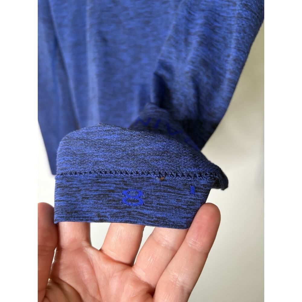 Lululemon Swiftly Tech Long Sleeve Crew in Blue Heathered Size 8 - Picture 2 of 4